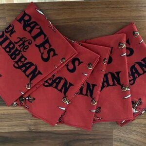 NEW Lot of 5 Disney Cruise Line DCL Pirates of the Caribbean Bandana